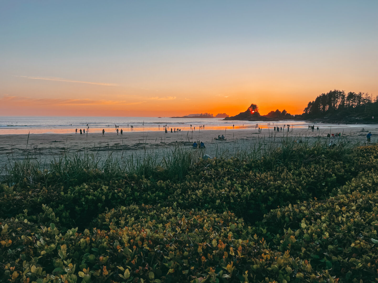 Sunset at Cox Bay Beach in Tofino, BC