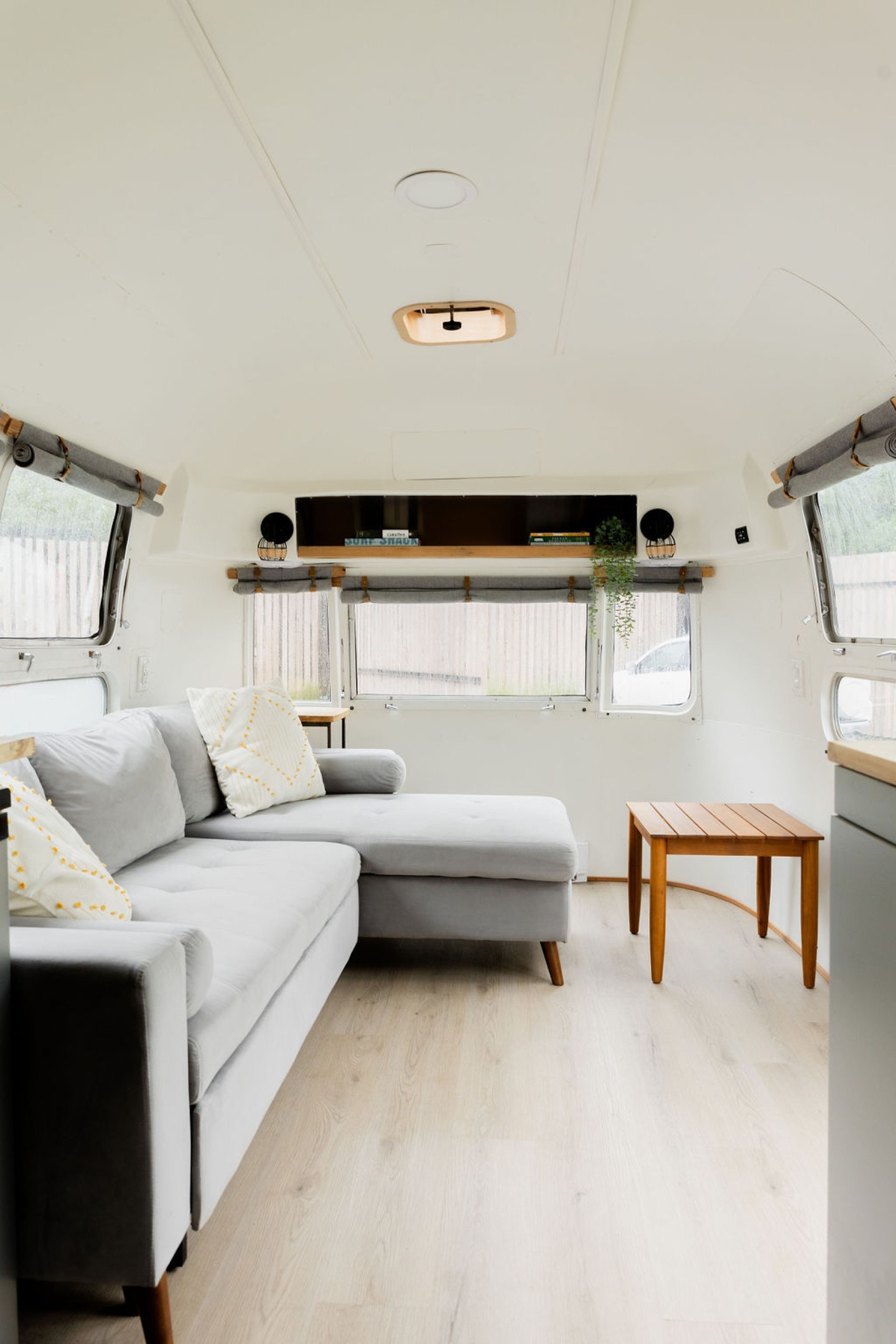 The trendy airstream accommodation at the Mackenzie Beach Resort in Tofino