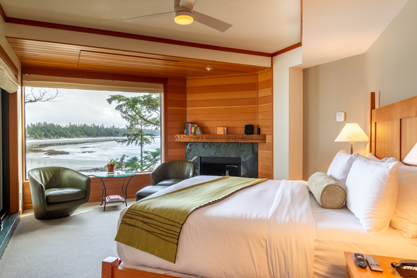 The luxury beachside rooms at the Wickaninnish Inn is one of the best Tofino accommodations to stay at